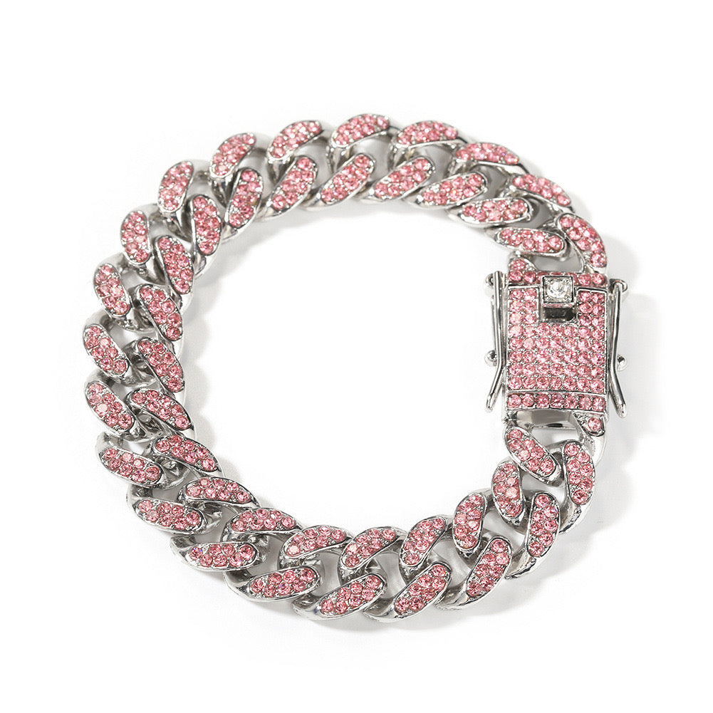 Blush Cuban Link Bracelet ๐ฉท